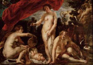 Daughters of Kekrops Finding Erichthonios by Jacob Jordaens, hand-painted oil painting reproduction
