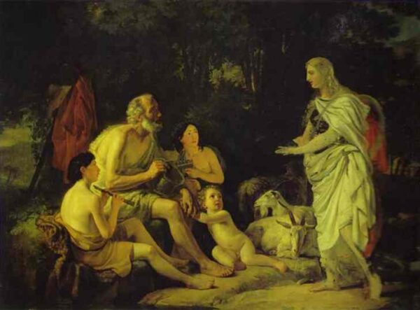 Erminia and the Shepherds by Karl Briullov, hand-painted oil painting reproduction