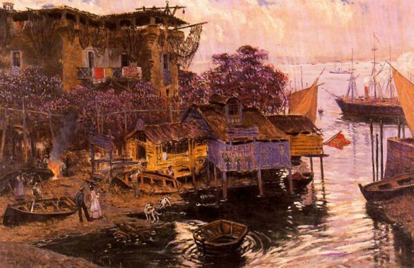 Escena en Cuba by Antonio Muñoz Degrain, hand-painted oil painting reproduction