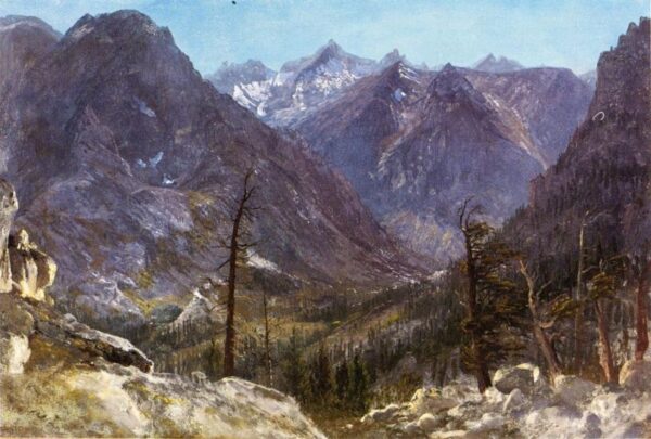Estes Park, Colorado by Albert Bierstadt, hand-painted oil painting reproduction