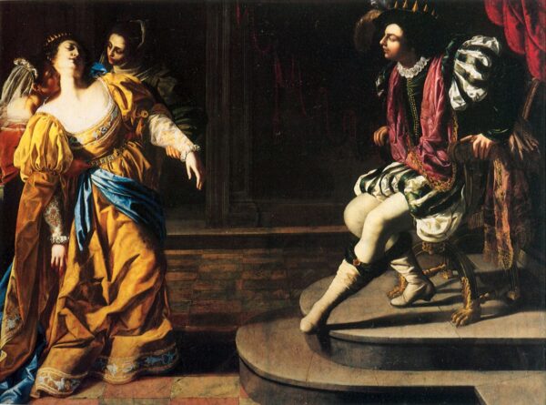 Esther before Ahasuerus by Artemisia Gentileschi, hand-painted oil painting reproduction