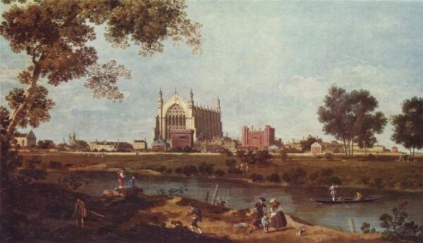 Eton College by Bernardo Bellotto, hand-painted oil painting reproduction