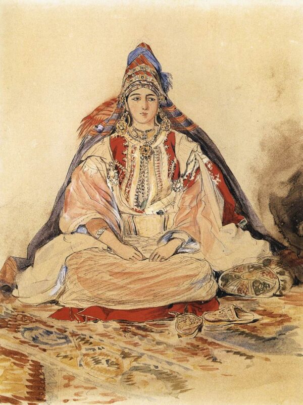 Jewish Bride by Eugène Delacroix, hand-painted oil painting reproduction