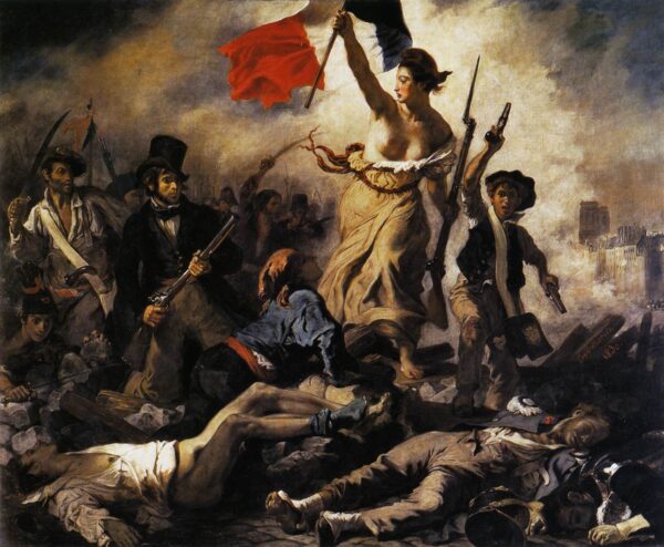 Liberty Leading the People by Eugène Delacroix, hand-painted oil painting reproduction