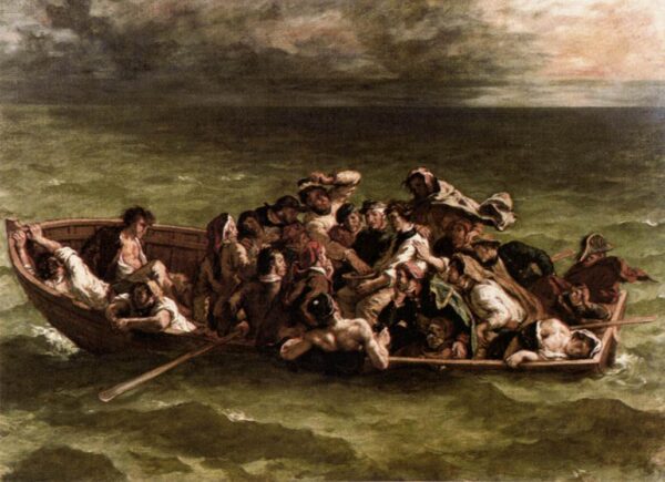 Shipwreck of Don Juan by Eugène Delacroix, hand-painted oil painting reproduction
