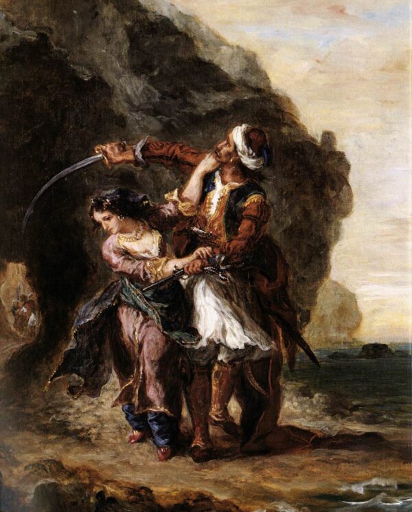 The Bride of Abydos by Eugène Delacroix, hand-painted oil painting reproduction