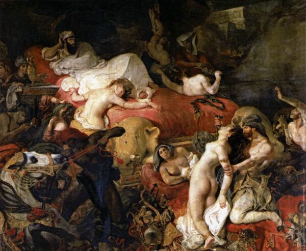 The Death of Sardanapalus by Eugène Delacroix, hand-painted oil painting reproduction