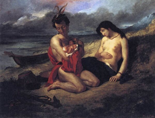 The Natchez by Eugène Delacroix, hand-painted oil painting reproduction