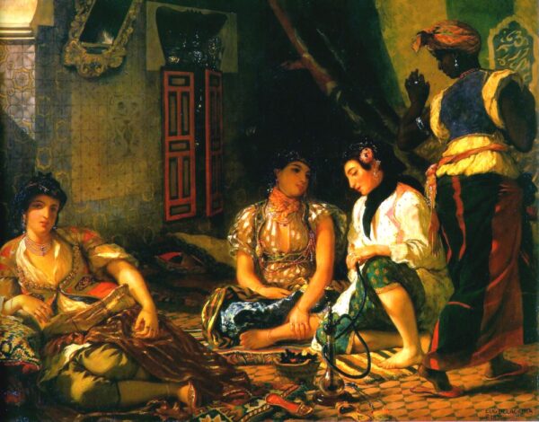 Women of Algiers in their Apartment by Eugène Delacroix, hand-painted oil painting reproduction