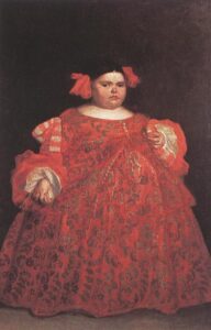 Eugenia Martinez Valleji, called La Monstrua by Juan Carreño de Miranda, hand-painted oil painting reproduction