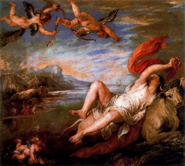 The Kidnapping of Europe by Peter Paul Rubens, hand-painted oil painting reproduction