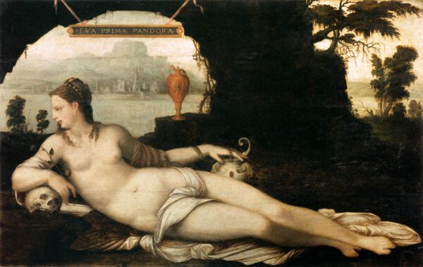 Eva Prima Pandora by Jean Cousin the Elder, hand-painted oil painting reproduction