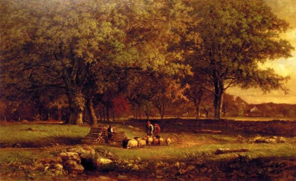 Evening by George Inness, hand-painted oil painting reproduction