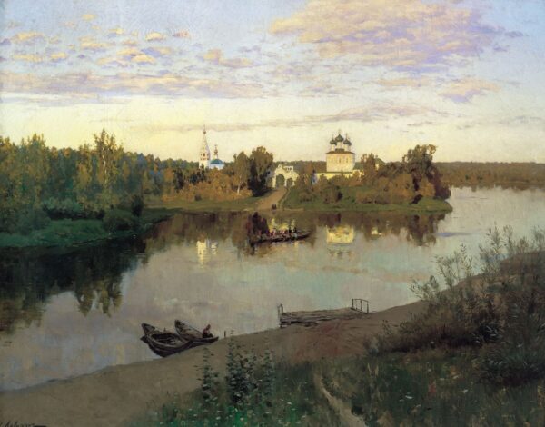 Evening Bells by Isaac Levitan, hand-painted oil painting reproduction
