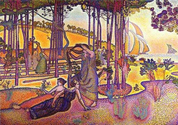 Evening Breeze by Henri Edmond Cross, hand-painted oil painting reproduction