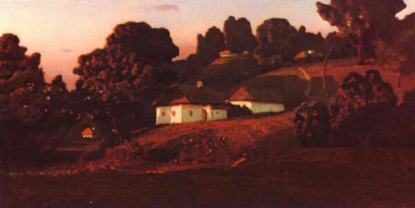 Evening In Ukraine by Arkhip Kuindzhi, hand-painted oil painting reproduction