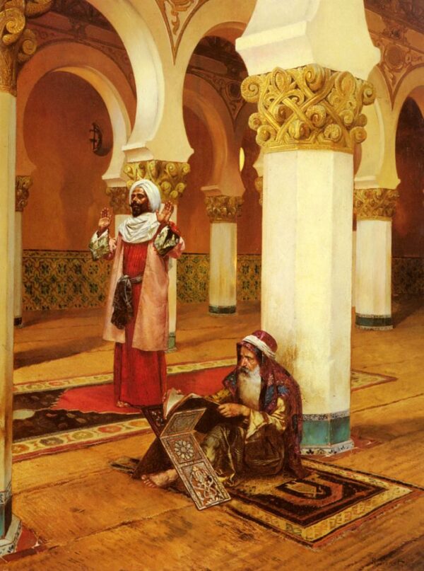 Evening Prayer by Rudolf Ernst, hand-painted oil painting reproduction