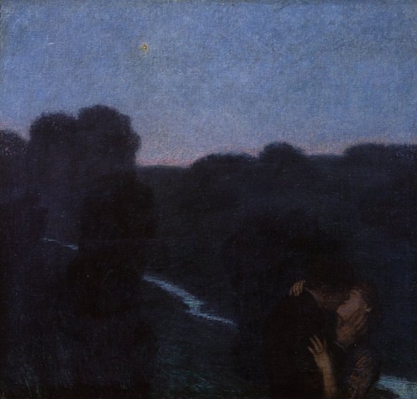 Evening Star by Franz von Stuck, hand-painted oil reproduction