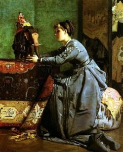 Exotic Bouble by Alfred Stevens, hand-painted oil painting reproduction