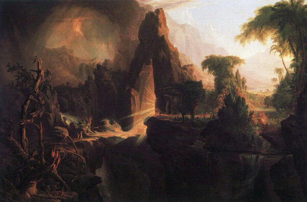 Expulsion From The Garden Of Eden by Thomas Cole, hand-painted oil painting reproduction