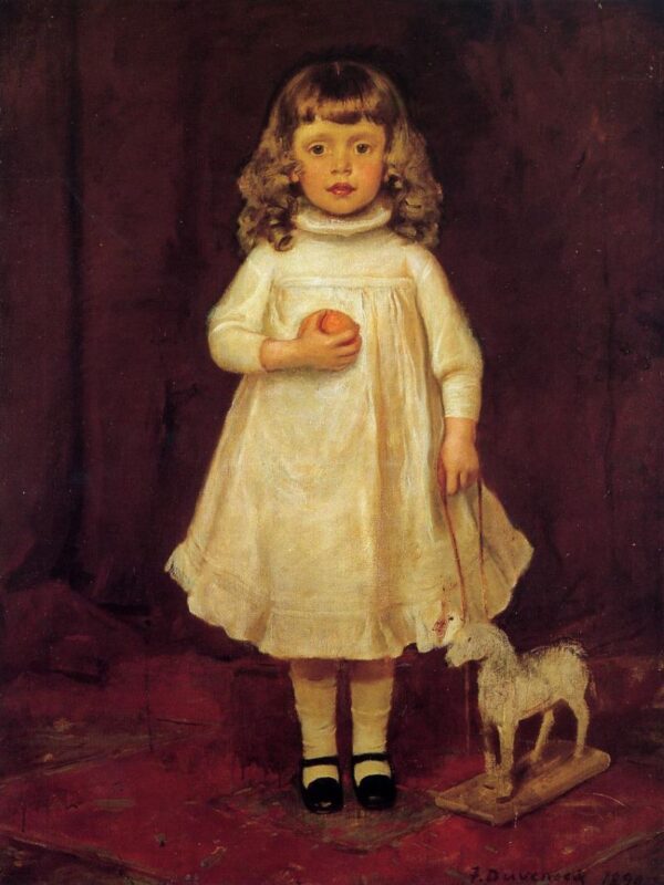 F. B. Duveneck as a Child by Frank Duveneck, hand-painted oil painting reproduction