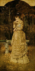 Fall by Alfred Stevens, hand-painted oil painting reproduction