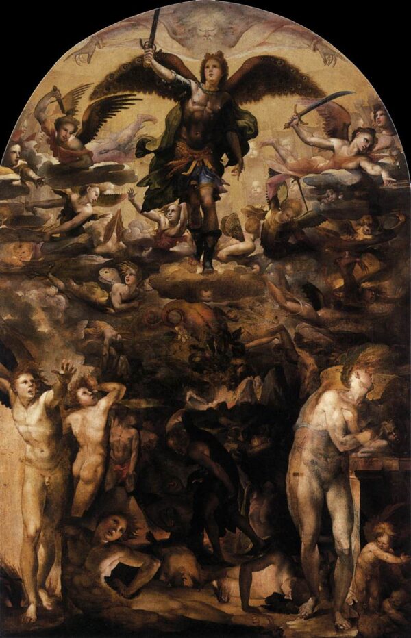 Fall of the Rebel Angels by Domenico Beccafumi, hand-painted oil painting reproduction