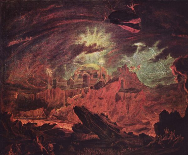 Fallen Angels in Hell by John Martin, hand-painted oil painting reproduction