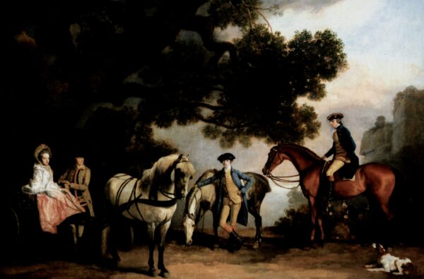 The Melbourne and Milbanke Families by George Stubbs, hand-painted oil painting reproduction