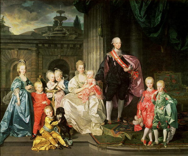 Grand Duke Pietro Leopoldo of Tuscany with his Family by Johann Zoffany, hand-painted oil painting reproduction