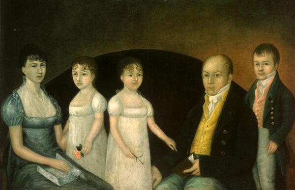 Family Group by Joshua Johnson, hand-painted oil painting reproduction