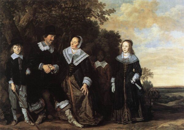 Family Group in a Landscape II by Frans Hals, hand-painted oil painting reproduction