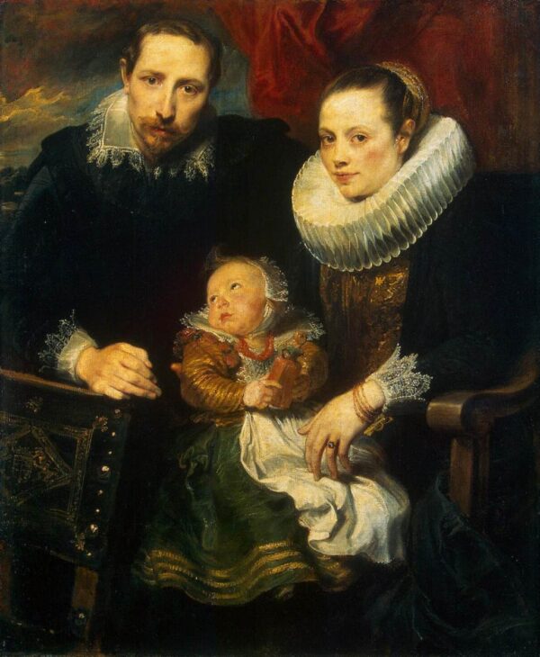 Family Portrait by Sir Anthony van Dyck, hand-painted oil painting reproduction