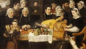 Family Portrait by Frans Floris, hand-painted oil painting reproduction