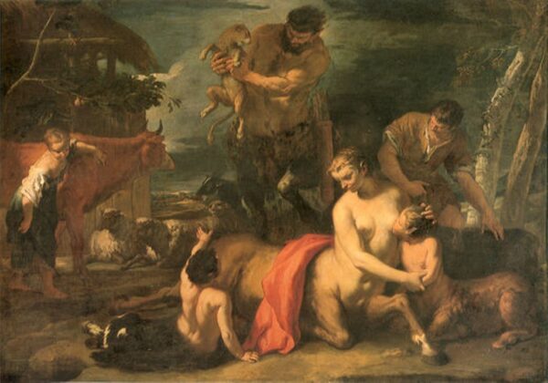 Family of Centaurs by Sebastiano Ricci, hand-painted oil painting reproduction