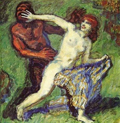 Fangspiel by Franz von Stuck, hand-painted oil reproduction