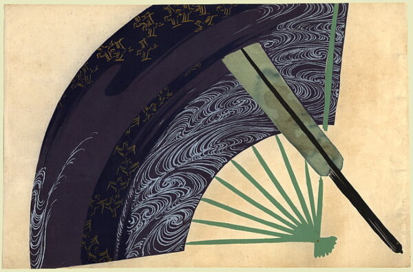 Fans by Kamisaka Sekka, hand-painted oil painting reproduction