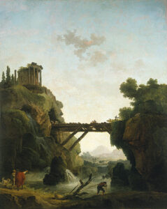 Fantastic View of Tivoli by Hubert Robert, hand-painted oil painting reproduction