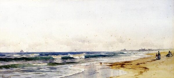 Far Rockaway Beach by Alfred Thompson Bricher, hand-painted oil painting reproduction