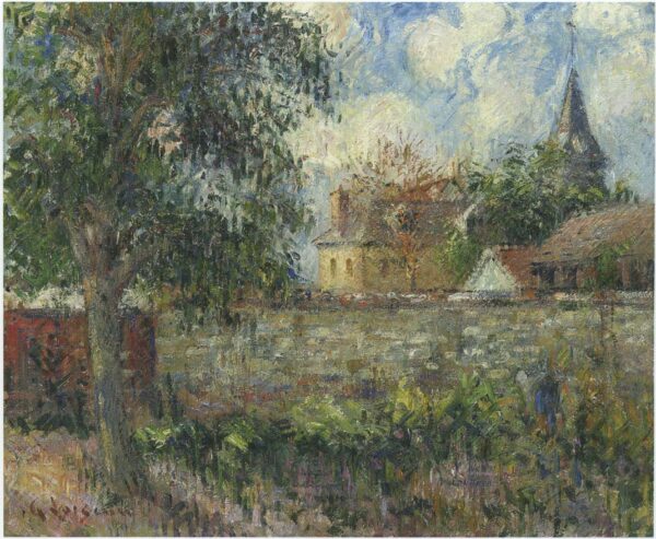 Farm in Normandy by Gustave Loiseau, hand-painted oil painting reproduction