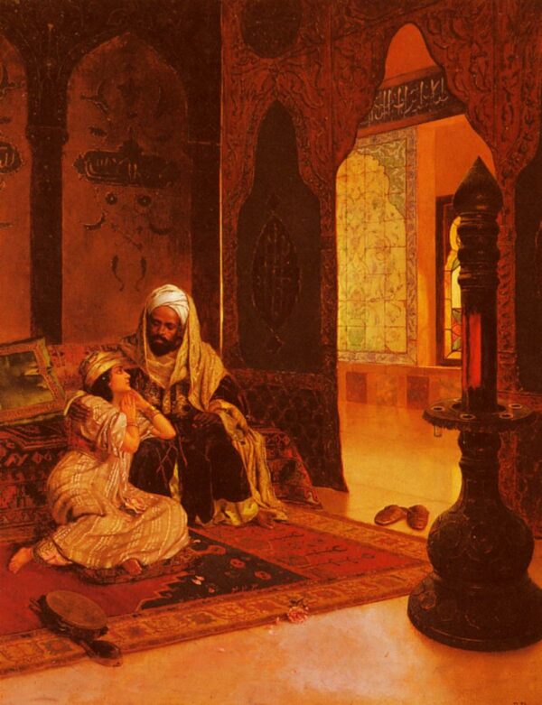 Favorite of the Farm by Rudolf Ernst, hand-painted oil painting reproduction