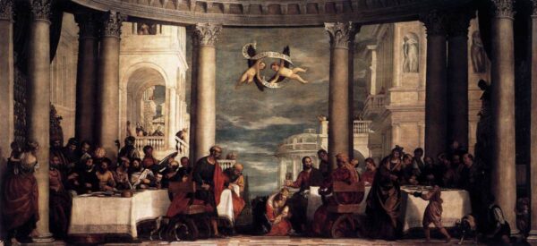 Feast at the House of Simon II by Paolo Veronese, hand-painted oil painting reproduction