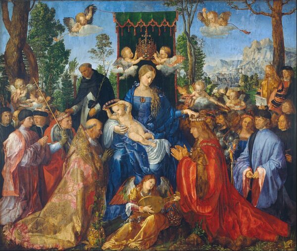 Feast Of The Rosary by Albrecht Dürer, hand-painted oil painting reproduction