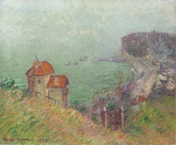 Fecamp – Gray Weather by Gustave Loiseau, hand-painted oil painting reproduction