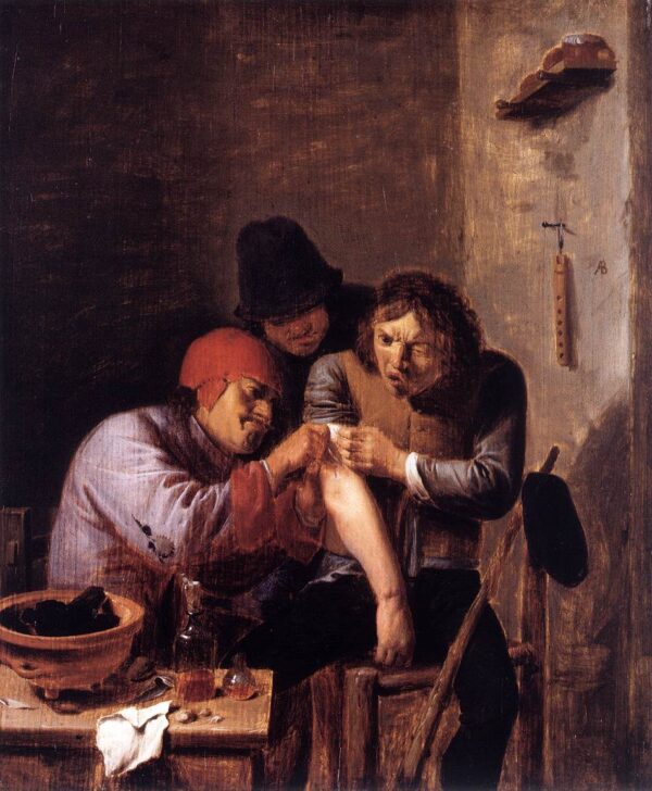 Feeling by Adriaen Brouwer, hand-painted oil painting reproduction