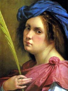 Female Martyr by Artemisia Gentileschi, hand-painted oil painting reproduction