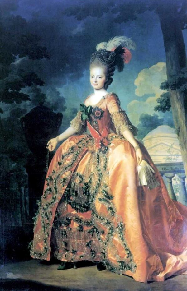 Portrait of Grand Duchess Maria Feodorovna by Alexander Roslin, hand-painted oil painting reproduction