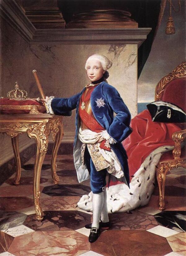 Ferdinand IV by Anton Raphael Mengs, hand-painted oil painting reproduction