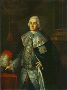 Portrait Of General In Chief William W. Fermor by Aleksey Antropov, hand-painted oil painting reproduction