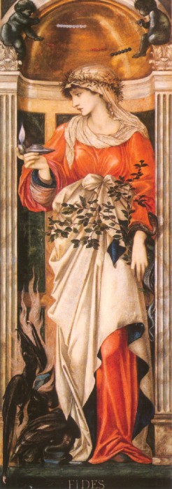 Fides by Edward Burne-Jones, hand-painted oil reproduction